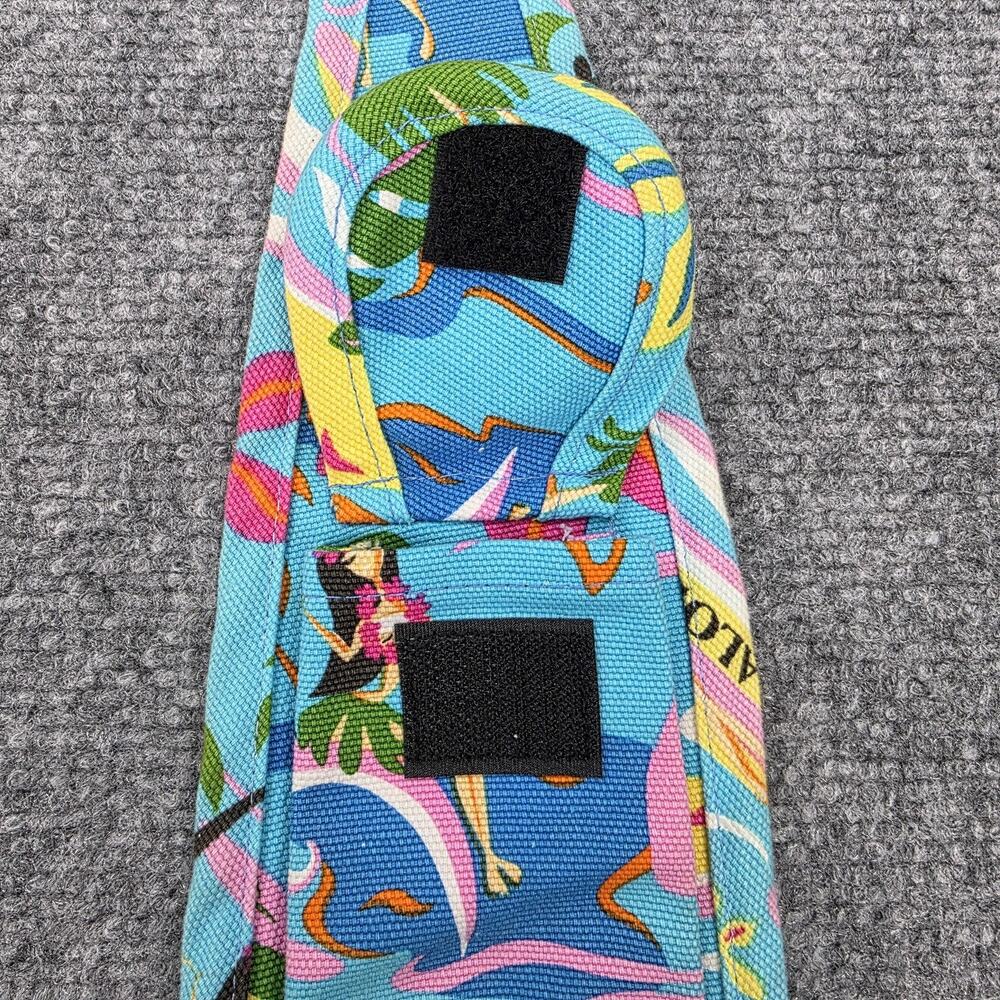 Island Aloha Wear Sling Bag Womens Medium Blue Hawaiian Crossbody Made USA - Picture 8 of 16